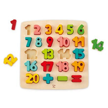 Hape Chunky Number and Counting Puzzle| Early Learning Educational Pre - Jigsaw Puzzle