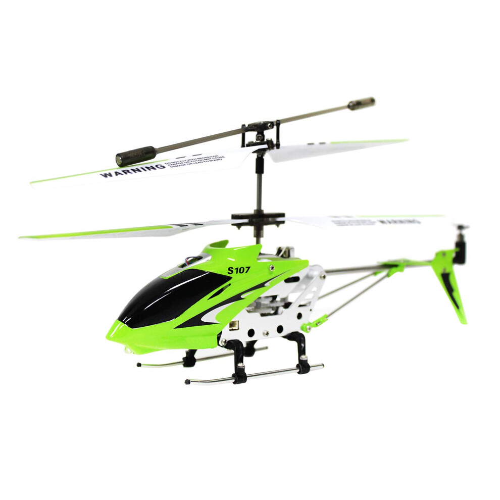 Syma S107 3 Channel RC Helicopter with Gyro  Green