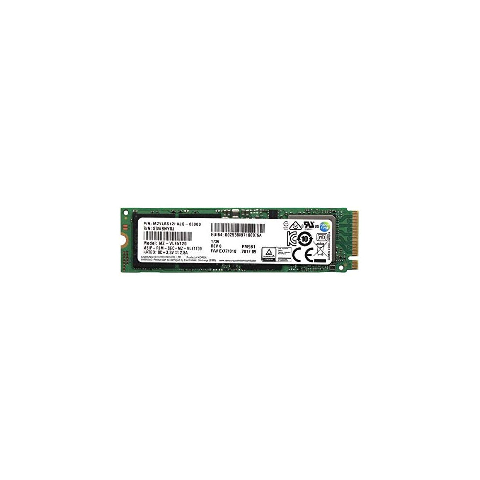 Samsung PM981 Polaris 512GB M.2 NGFF PCIe Gen3 x4  NVME Solid State Dr