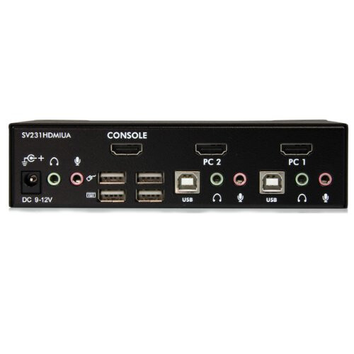 StarTech.com StarTech.com 2 Port USB HDMI KVM Switch with Audio and USB 2.0 Hub - 1 2