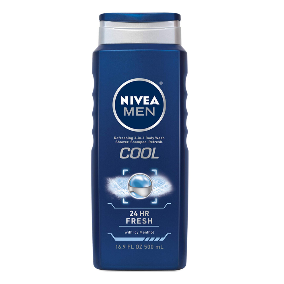 NIVEA Men Body Wash  cool Icy Menthol  169 Fl Oz (Pack of 1)