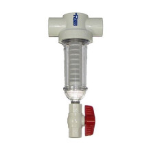 Rusco/Vu-Flow 1"" 100 Mesh PVC Spin Down Sediment T-Style Wasserfilter
