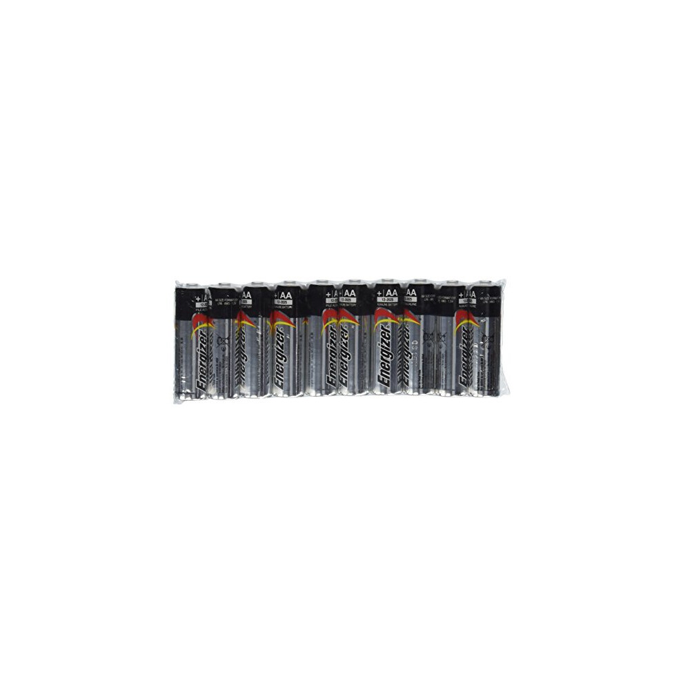 Energizer AA Max Alkaline E91 Batteries Made in USA - 50 count