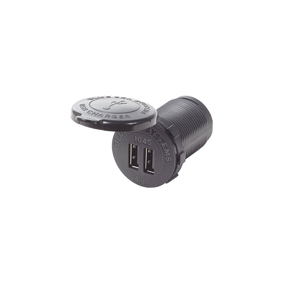 Blue Sea Systems Fast Charge 4.8A Dual Usb Charger Socket Mount 12V/2 632085010454