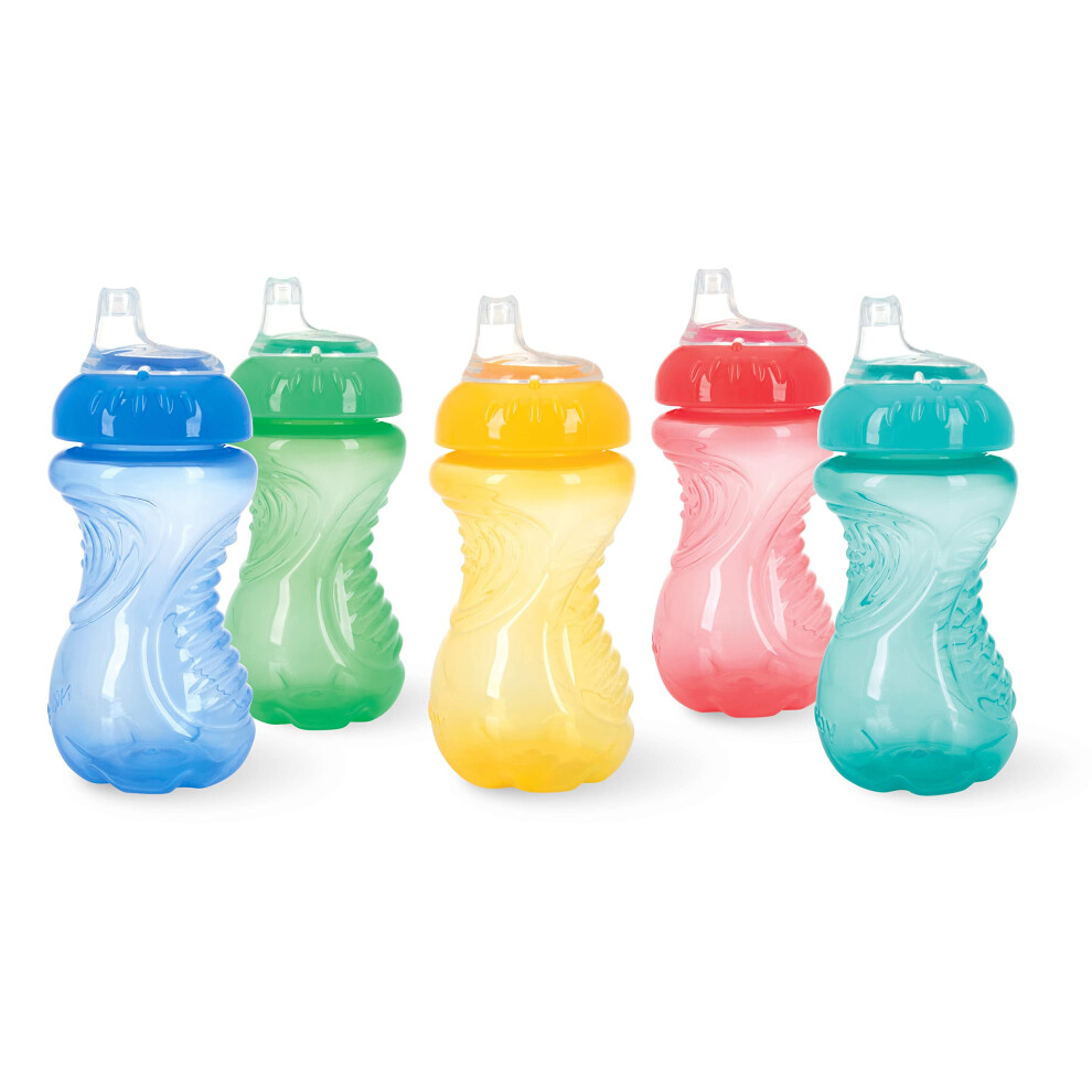 Nuby No-Spill Easy Grip Cup  10 Ounce  Colors May Vary  1 Pack