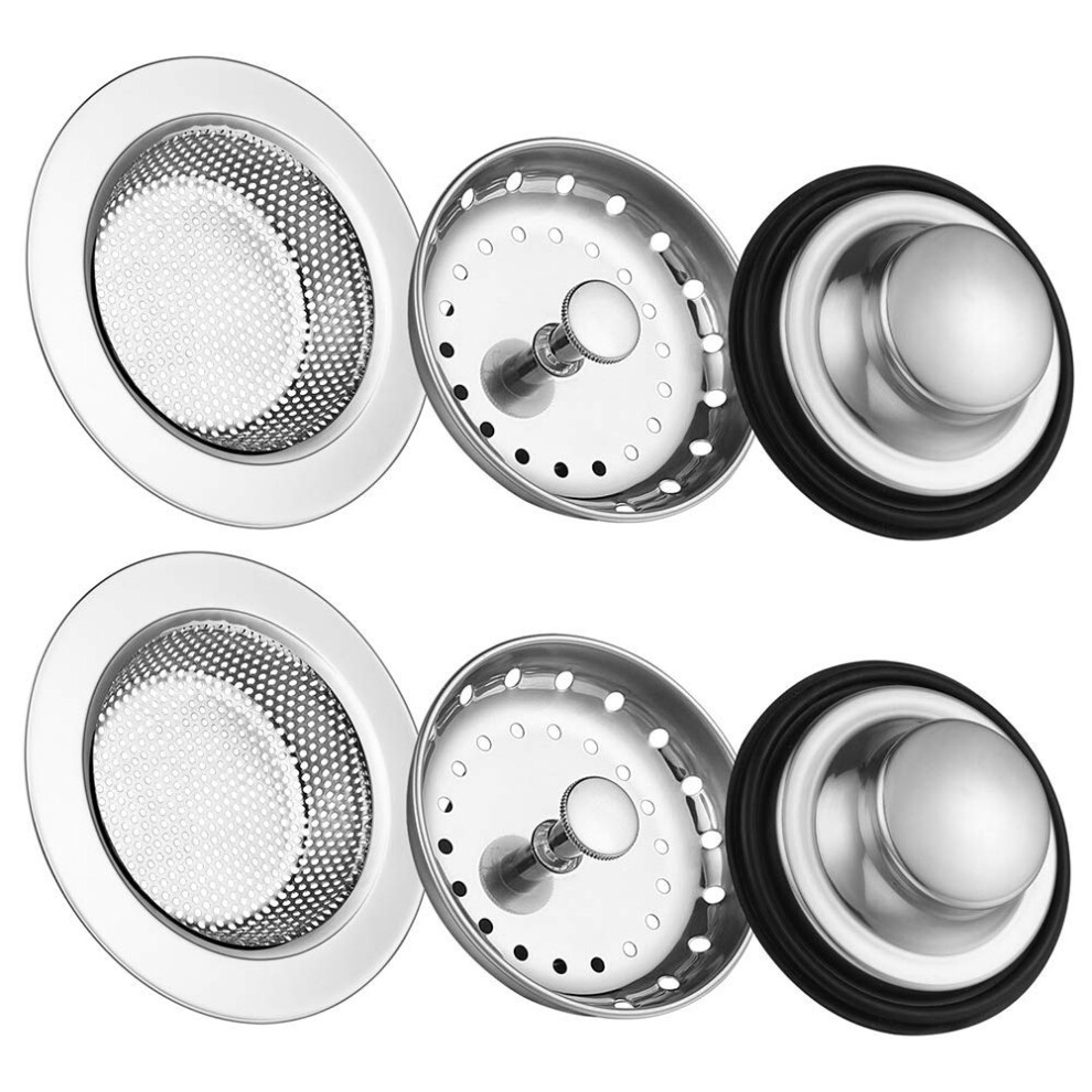 6 Pack Of Kitchen Sink Stopper Strainer Carry360 Anti-Clogging Stainle 763230583834