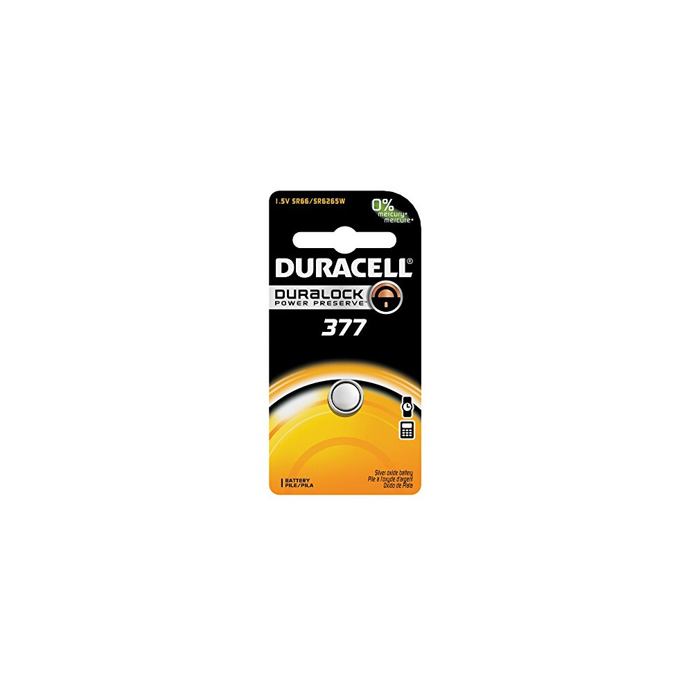 Duracell Watch Battery 377  6 Pack