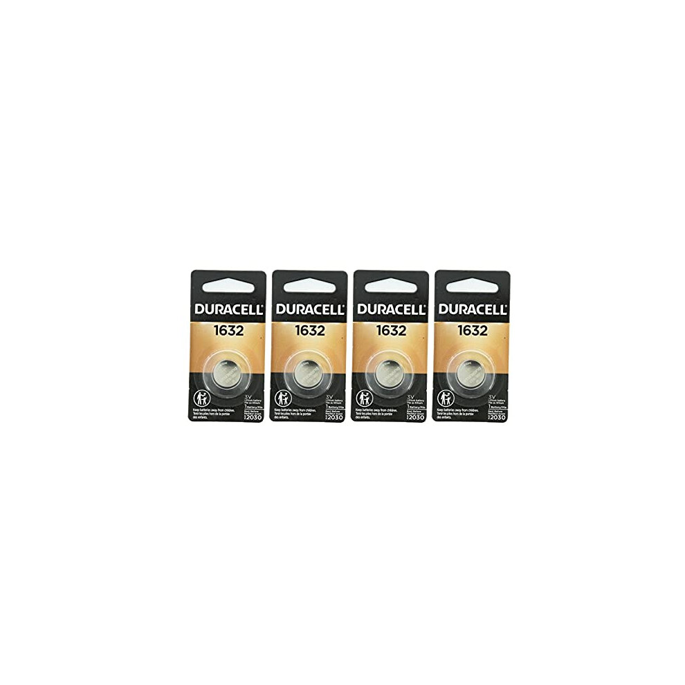 DURACELL 1632 Lithium Coin Battery Pack of 4