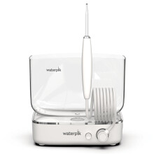 Idropulsore portatile Waterpik Sidekick, perfetto per viaggi e casa, conforme agli standard ADA, colore bianco/cromo, modello WF-04.