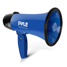 Pyle PMP21BL Portable Megaphone Speaker Siren Bullhorn - Compact and B