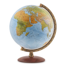Globe Lugano Waypoint Geographic, Globe Illum. 12" Océan Bleu, Globe Décoratif