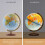 Globe Lugano Waypoint Geographic, Globe Illum. 12" Océan Bleu, Globe Décoratif 5