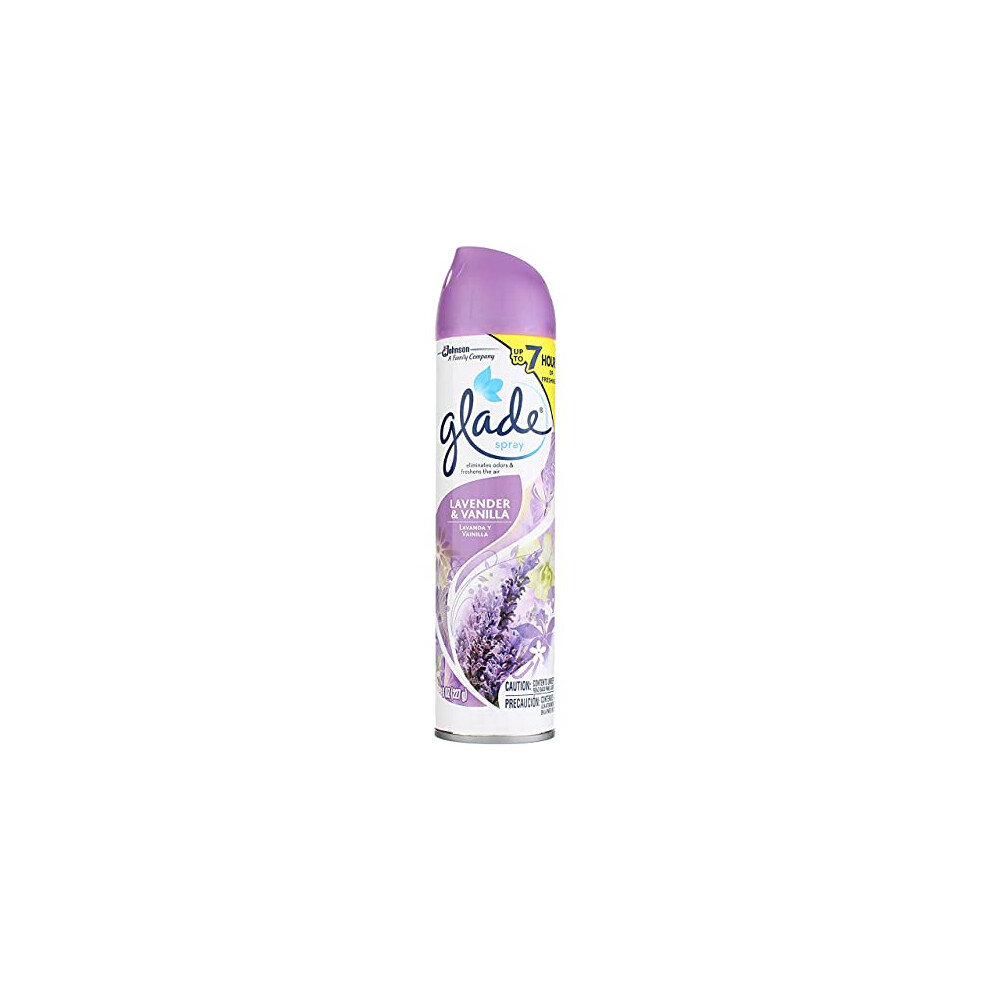 GLADE Aerosol Air Freshener  Lavender & Vanilla 8 oz