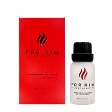 RawChemistry para Ele - Óleo de Colônia com Feromônios - Fórmula Forte, 15 ml.
