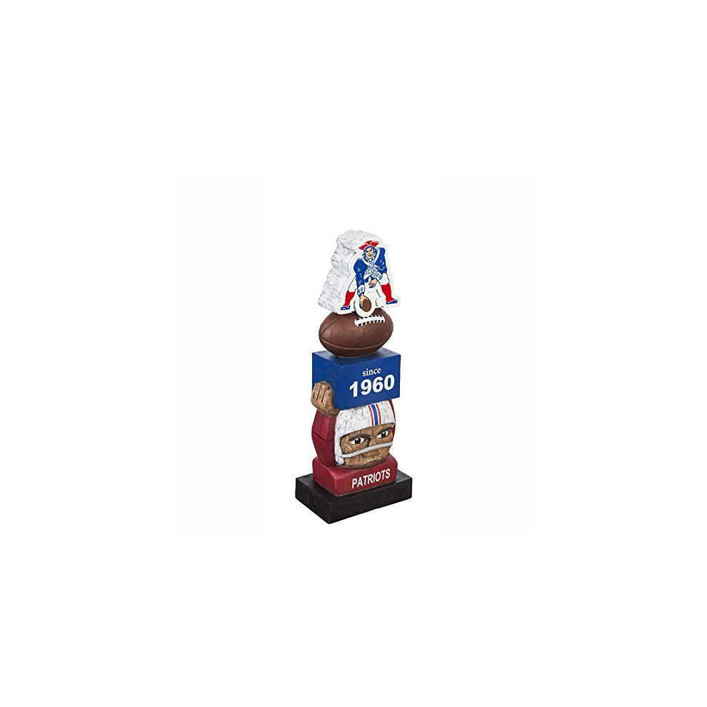 Team Sports America New England Patriots Vintage NFL Tiki Totem Statue