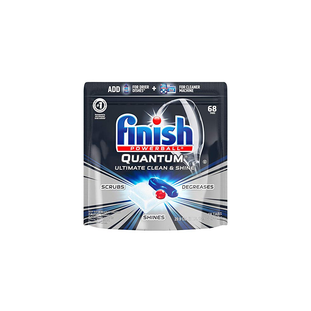 Finish - Quantum - 68ct - Dishwasher Detergent - Powerball - Ultimate