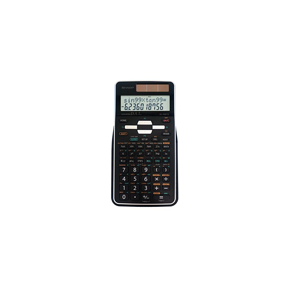 Sharp EL-506TSBBW 12-Digit Engineering/Scientific Calculator with Prot