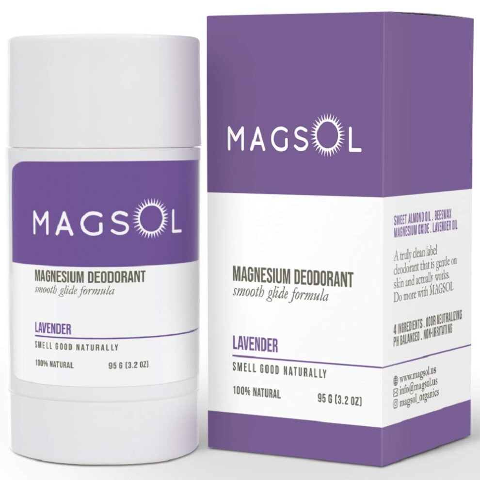 MAgSOL Aluminum Free Deodorant for Women and Men - Natural Deodorant w