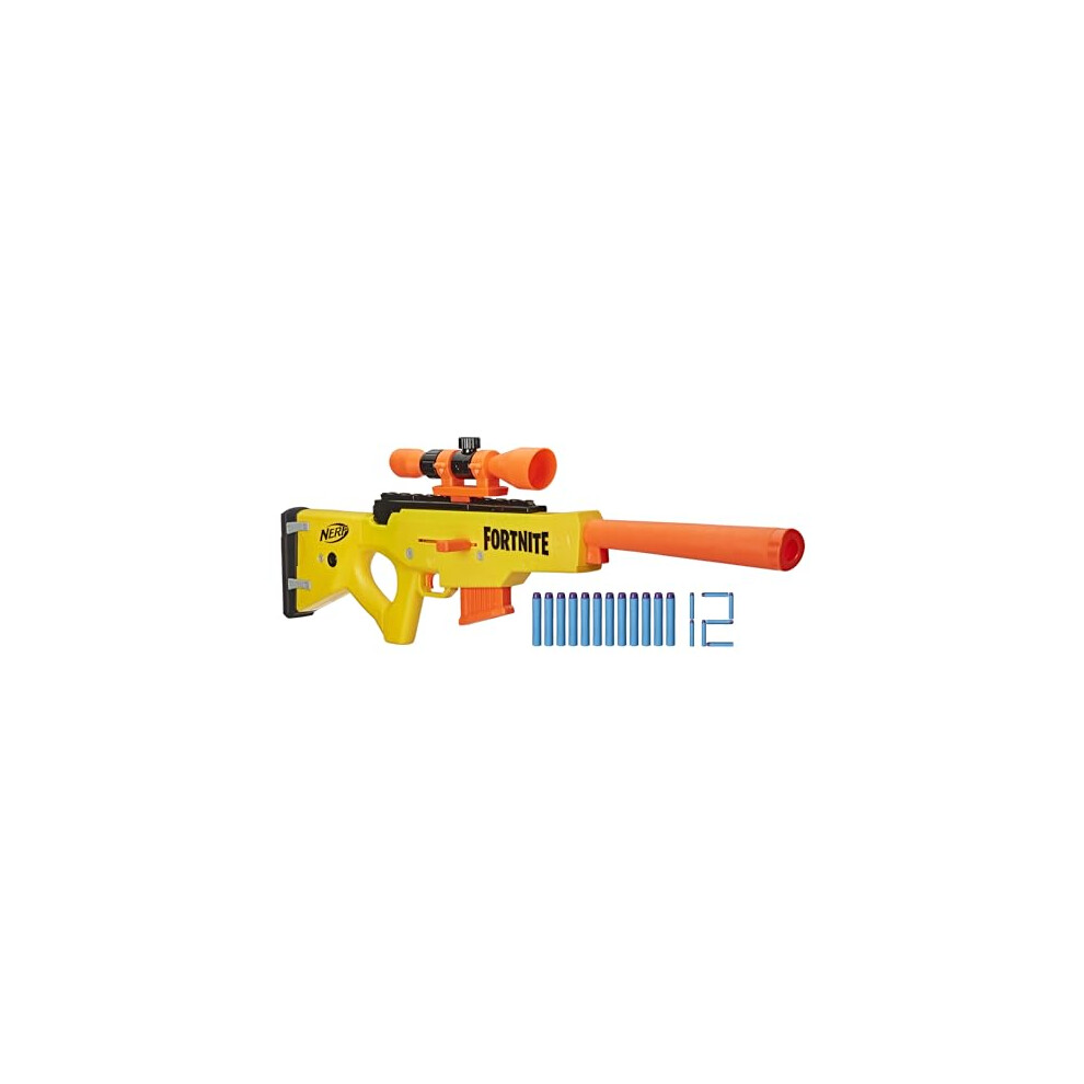 NERF Fortnite BASR-L Bolt Action  Clip Fed Blaster - Includes Removabl