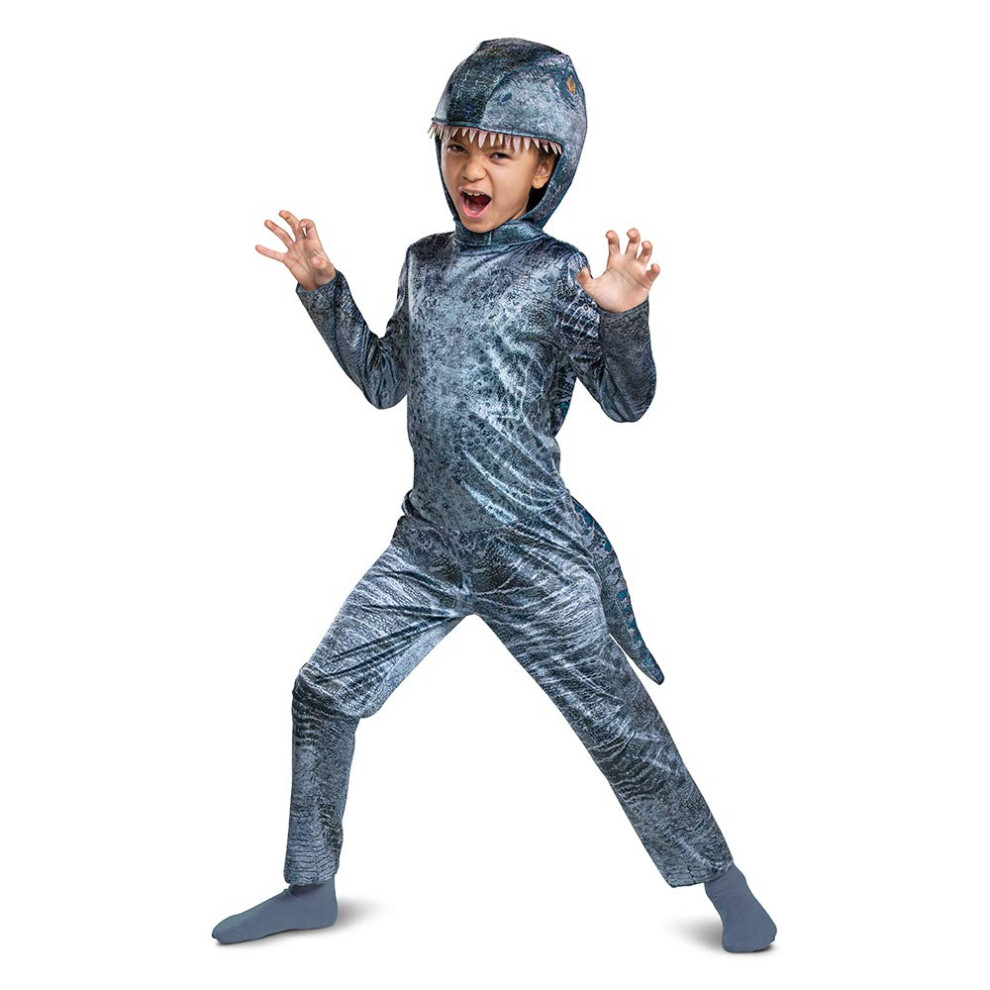 Photos - Fancy Dress Jurassic World Blue Velociraptor Costume for Kids Dinosaur Outfit wit Blue 119179L