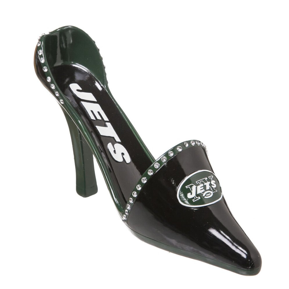 Team Sports America NFL New York Jets Decorative Shoe Wine Bottle Hold