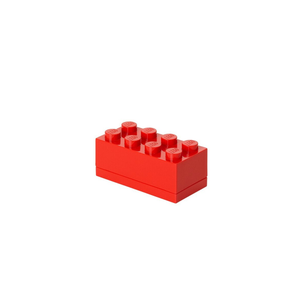 Room copenhagen  LEgO Mini Box - 18 x 36 x 17 in - Brick 8  Bright Red