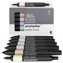 Winsor & Newton ProMarker Set 6 Count Pastel Tones