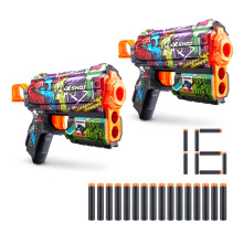 XSHOT Skins Flux Dart Blaster 2PK - Graffiti, 16 Dardi di ZURU