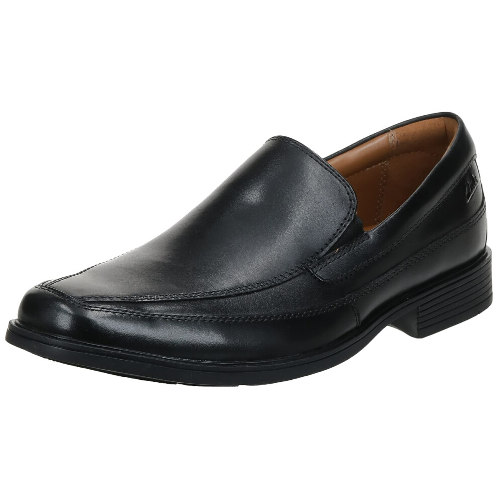 Clarks Mens Tilden Free Slip-On Loafer  Black Leather  10 W