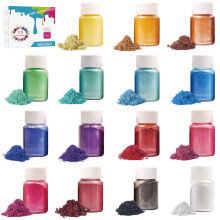 15 butelek Szlam i świeca Mika w proszku Żywica Pigment kolorowy Żywica epoksydowa Błyszczyk do ust Naturalny pigment w proszku