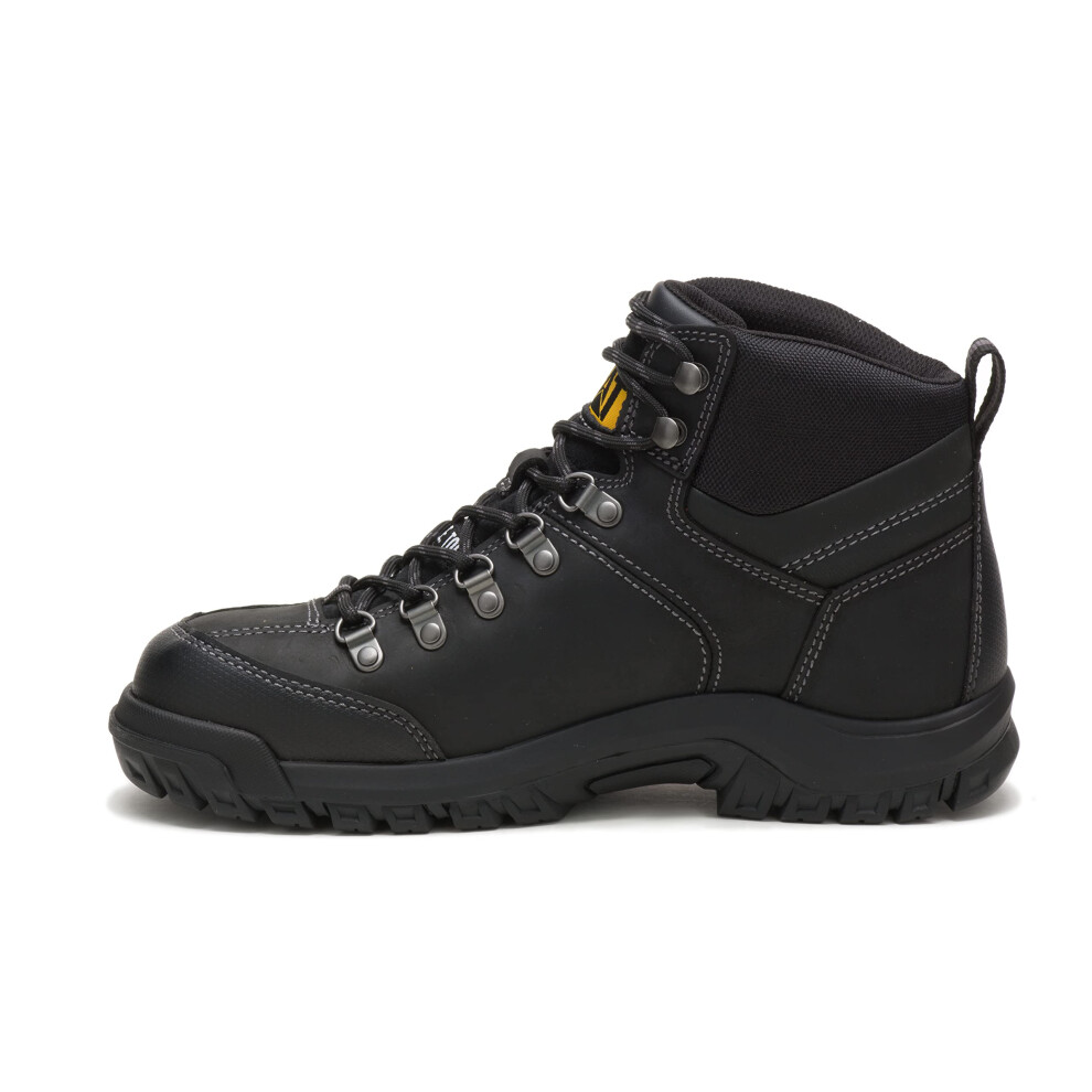 cat Footwear Mens Threshold Waterproof Steel Toe Work Boot  Black  8 W