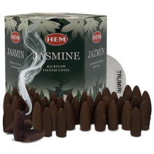 TRUMIRI Jasmine Backflow r?gelseskegler til vandfald og m?tte bundt Inciensos Aromaticos|Incienso|Inciense|Insienso