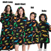 (FH110, XS) Winter Hoodies Sweatshirt Women Men Pullover Fleece Giant TV Oversized Blanket