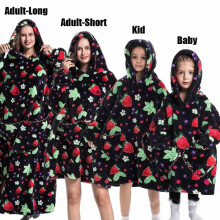 (FH121, XL) Winter Hoodies Sweatshirt Women Men Pullover Fleece Giant TV Oversized Blanket