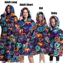 (FH112, XS) Winter Hoodies Sweatshirt Women Men Pullover Fleece Giant TV Oversized Blanket