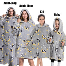 (FH119, S) Winter Hoodies Sweatshirt Women Men Pullover Fleece Giant TV Oversized Blanket