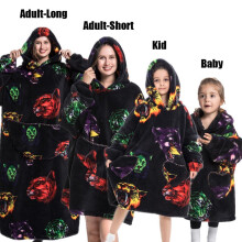 (FH126, S) Winter Hoodies Sweatshirt Women Men Pullover Fleece Giant TV Oversized Blanket