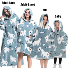 (FH127, XS) Winter Hoodies Sweatshirt Women Men Pullover Fleece Giant TV Oversized Blanket
