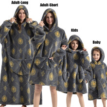 (FH133, XL) Winter Hoodies Sweatshirt Women Men Pullover Fleece Giant TV Oversized Blanket