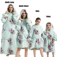 (FH135, S) Winter Hoodies Sweatshirt Women Men Pullover Fleece Giant TV Oversized Blanket