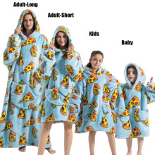 (FH139, XS) Winter Hoodies Sweatshirt Women Men Pullover Fleece Giant TV Oversized Blanket