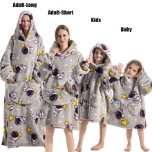 (FH136, S) Winter Hoodies Sweatshirt Women Men Pullover Fleece Giant TV Oversized Blanket
