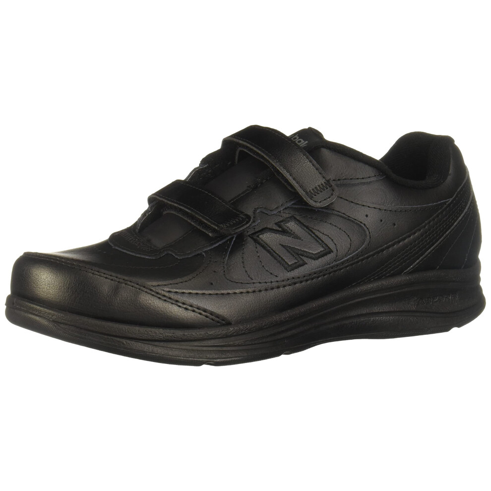 New Balance mens 577 V1 Hook and Loop Walking Shoe  Black  105 US