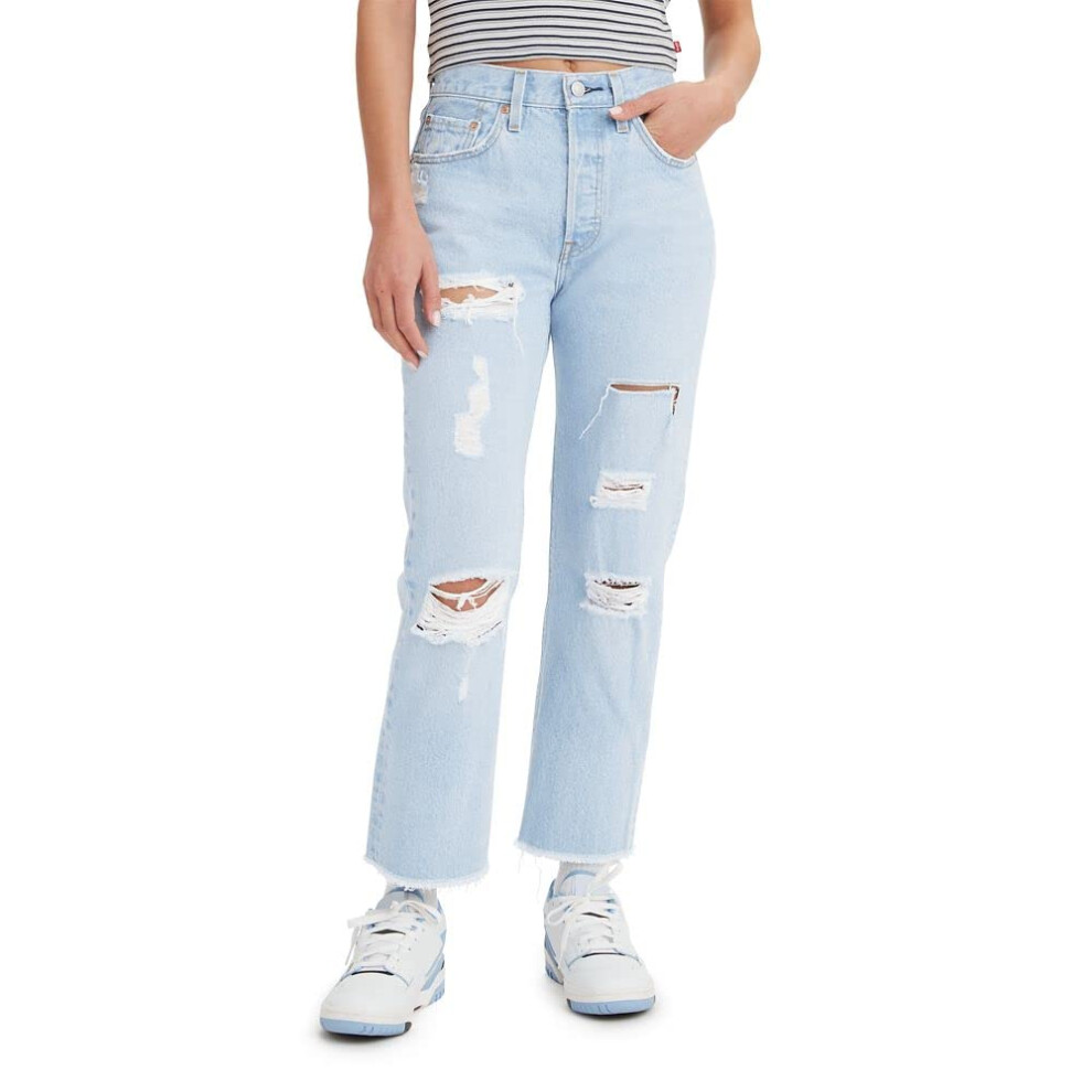 Levis Womens 501 crop Jeans  (New) Indigo Worn in  32