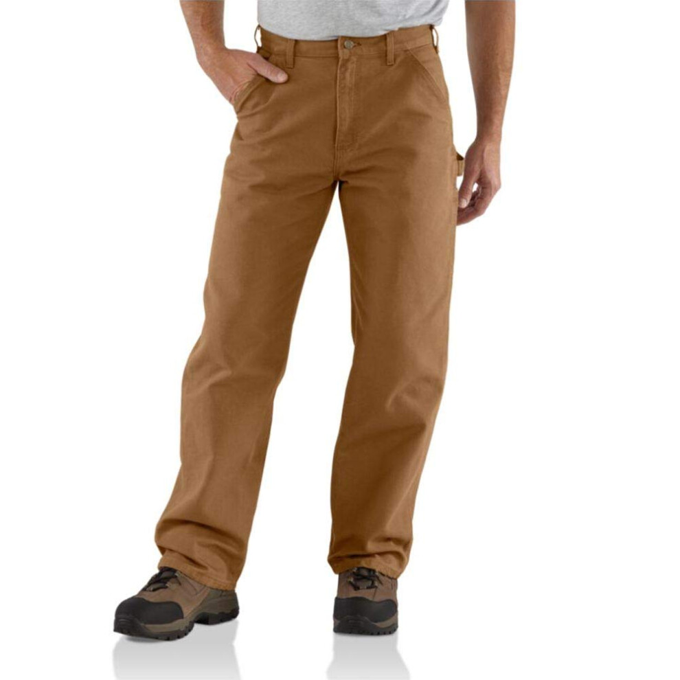 carhartt Mens Washed Duck Work Dungaree Pant carhartt Brown 32W x 30L