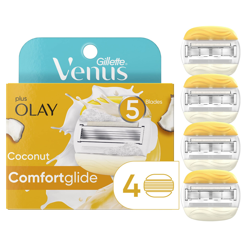 Gillette Venus ComfortGlide with Olay Women's Razor Blades - 4 Refills