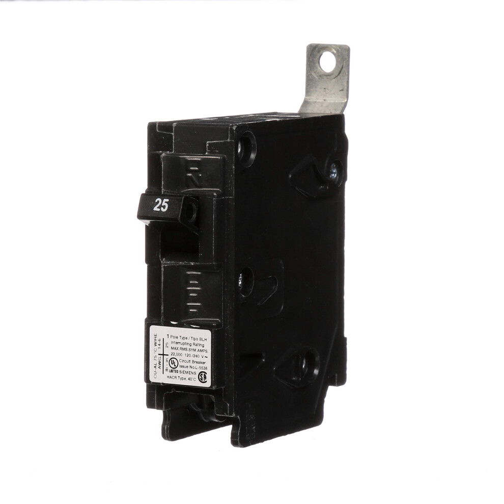 Siemens B125H 25-Amp Single Pole 120-Volt 22KAIC Bolt in Breaker