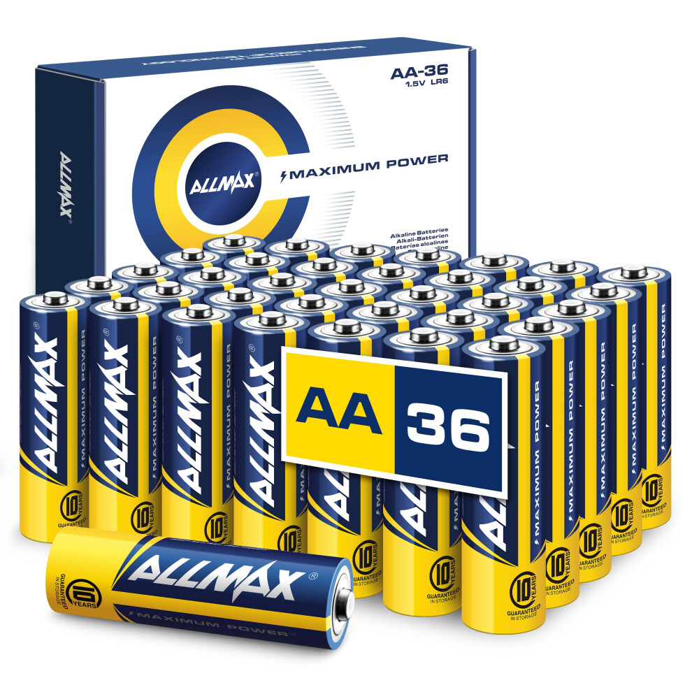 Allmax Aa Maximum Power Alkaline Double A Batteries (36 Count) - Ultra 850042845141