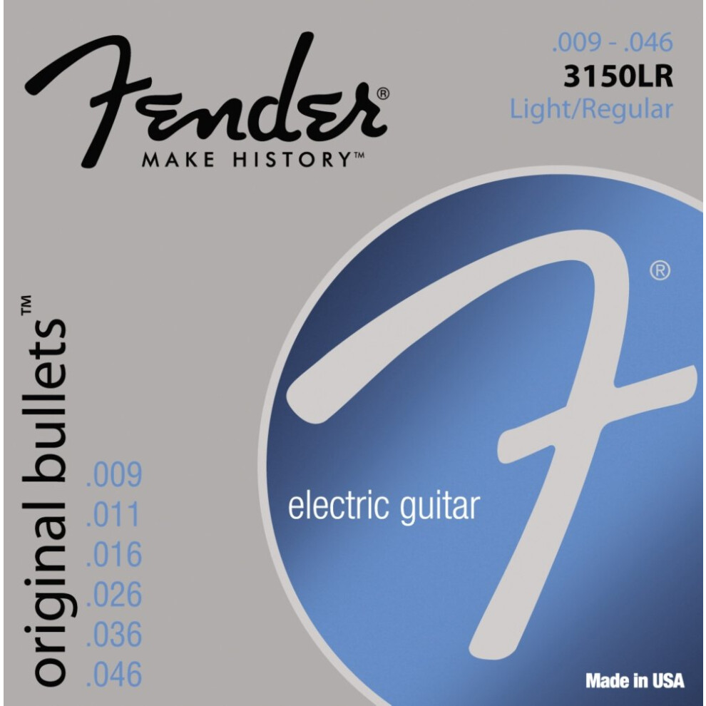 Fender Original Bullet 3150 Electric guitar Strings  Pure Nickel  Bull