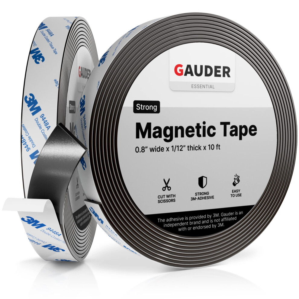 Gauder Strong Magnetic Tape Self Adhesive (10 Feet Long X 08 Inch Wide 8719689185114